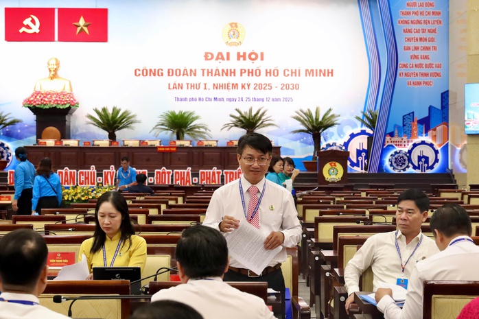 Đo&agrave;n vi&ecirc;n &ndash; lao động gửi gắm nhiều &yacute; kiến, kiến nghị đến Đại hội C&ocirc;ng đo&agrave;n TPHCM - Ảnh 2.