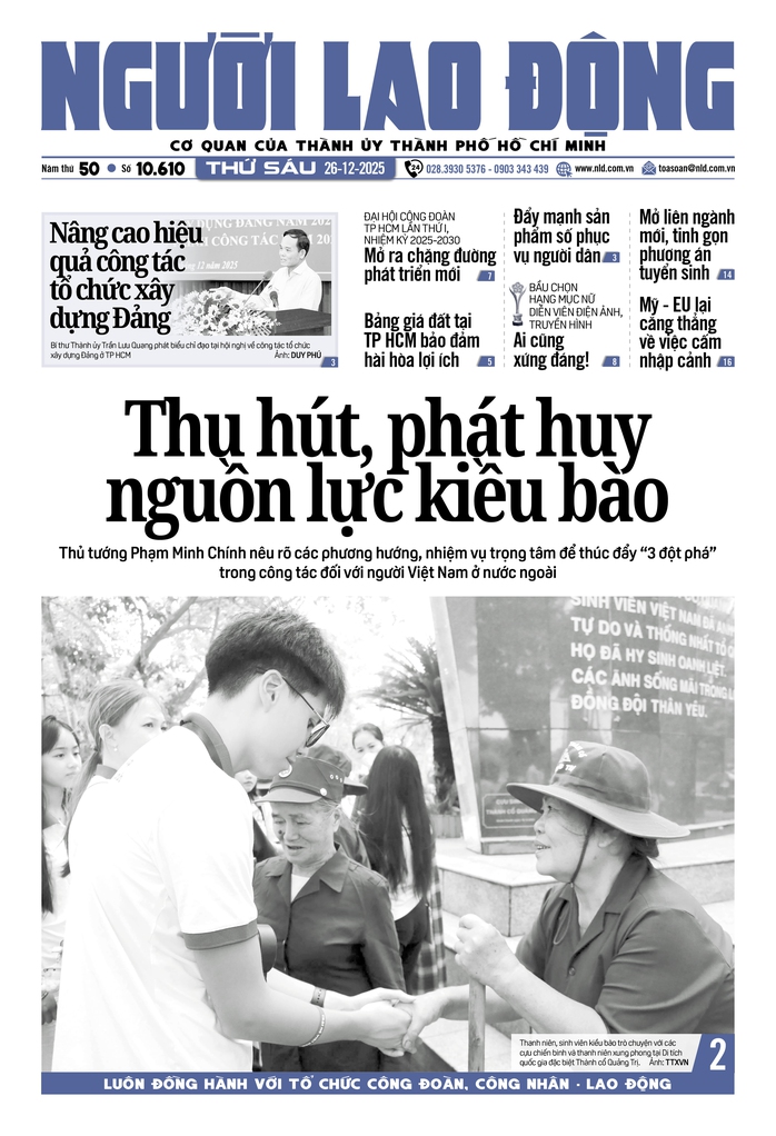 B&aacute;o in Người Lao Động 26-12: &ldquo;S&uacute;ng ma&rdquo; v&agrave; những nỗi lo mới - Ảnh 1.