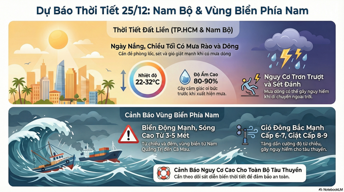 Dự b&aacute;o thời tiết h&ocirc;m nay, 25-12: Tiếp tục c&oacute; mưa - Ảnh 2.
