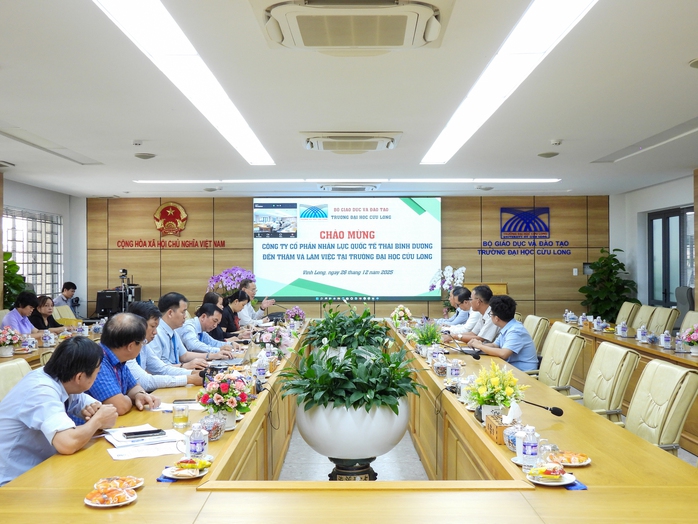 Trường Đại học Cửu Long  l&agrave;m việc với C&ocirc;ng ty Cổ phần Nh&acirc;n lực Quốc tế Th&aacute;i B&igrave;nh Dương - Ảnh 1.