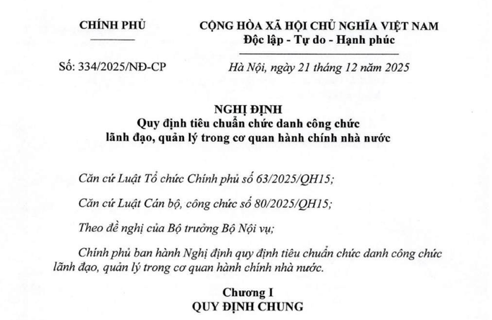 Quy định mới về ti&ecirc;u chuẩn chức danh Thứ trưởng, Cục trưởng, Gi&aacute;m đốc sở  - Ảnh 1.