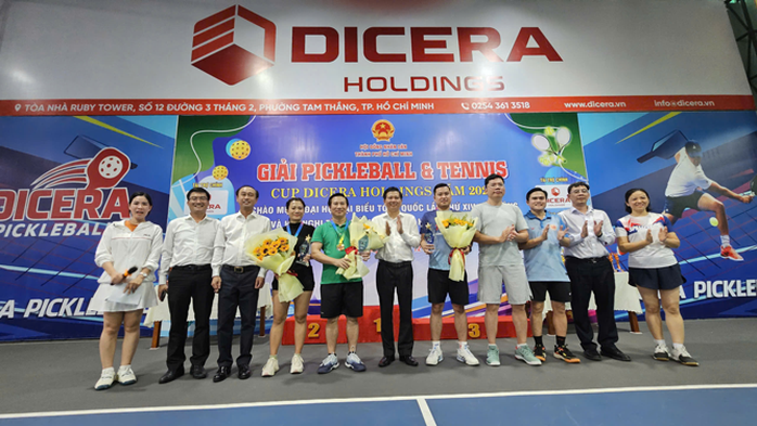 S&ocirc;i nổi Giải Pickleball v&agrave; Tennis - C&uacute;p DICERA Holdsings 2025 - Ảnh 1.