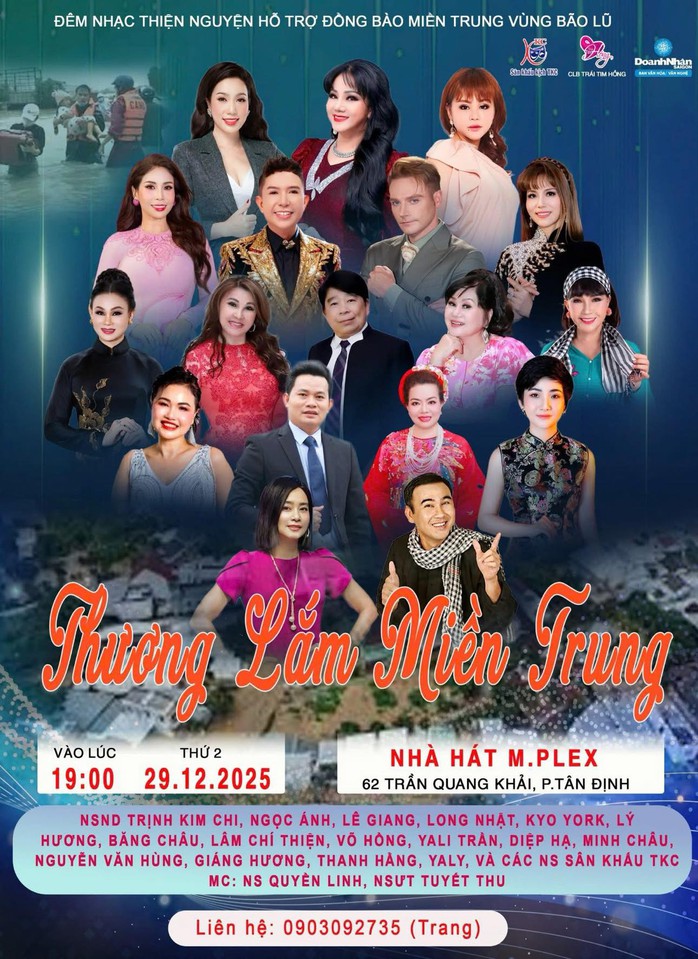 NSND Trịnh Kim Chi t&aacute;i diễn "Vụ &aacute;n trộm trứng g&agrave;" mang qu&agrave; t&ugrave; thiện cho người ngh&egrave;o ở miền Trung  - Ảnh 1.