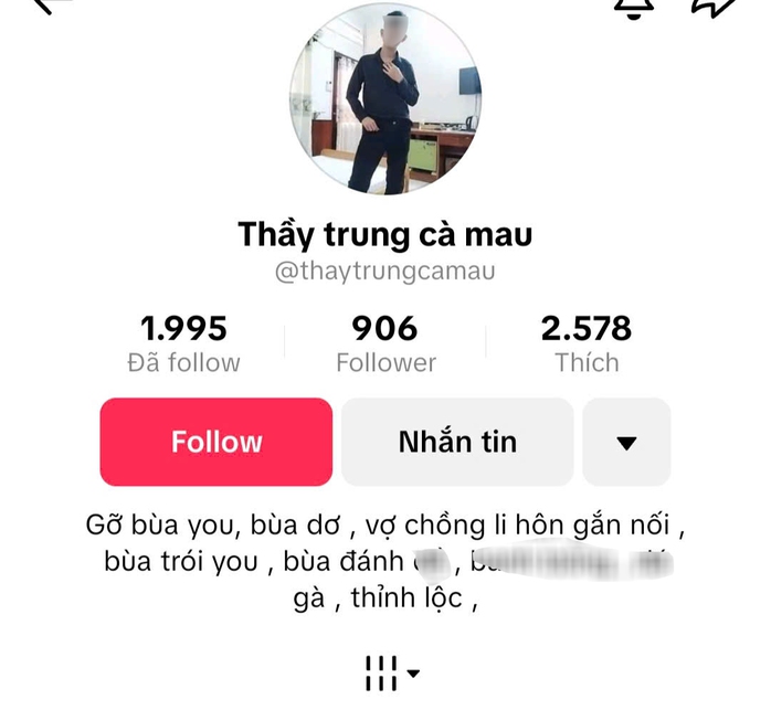  Chính quyền vào cuộc vụ "Thầy Trung Cà Mau" rao "gỡ bùa yêu, trói duyên" - Ảnh 1.