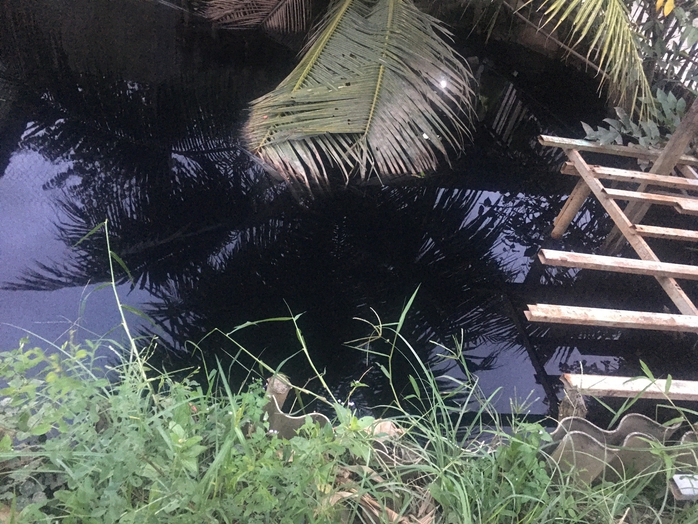 Nhiều người dân ở Tây Ninh bức xúc với dòng kênh nước đen hôi thối - Ảnh 2.