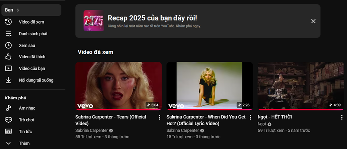 Youtube tung YouTube Recap 2025: Bản “tóm tắt năm” cho hàng tỉ người xem - Ảnh 1.