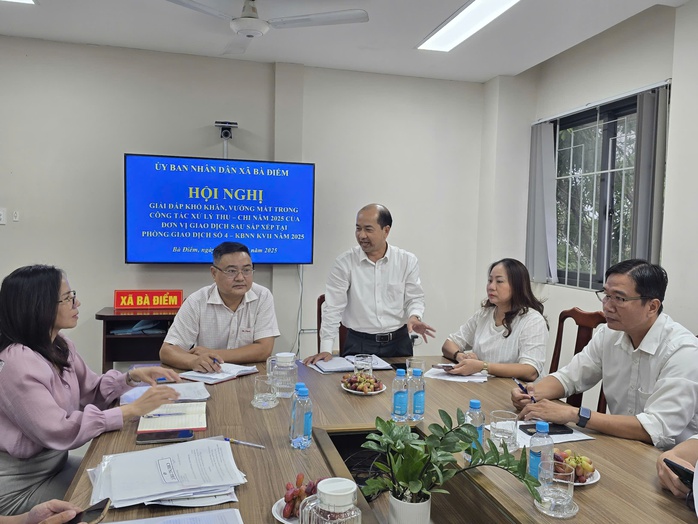 UBND xã Bà Điểm làm việc với Kho Bạc Nhà Nước Khu vực 2 - Ảnh 1.