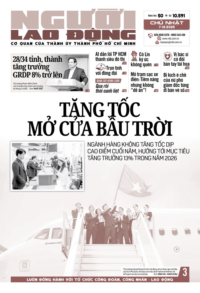 Báo in ngày 7-12: Tăng tốc mở cửa bầu trời - Ảnh 1.