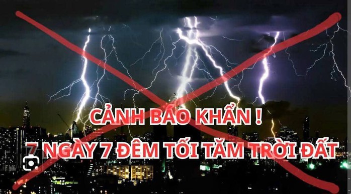 Thực hư thông tin "tối trời tối đất 7 ngày 7 đêm" đang lan truyền trên mạng - Ảnh 1.