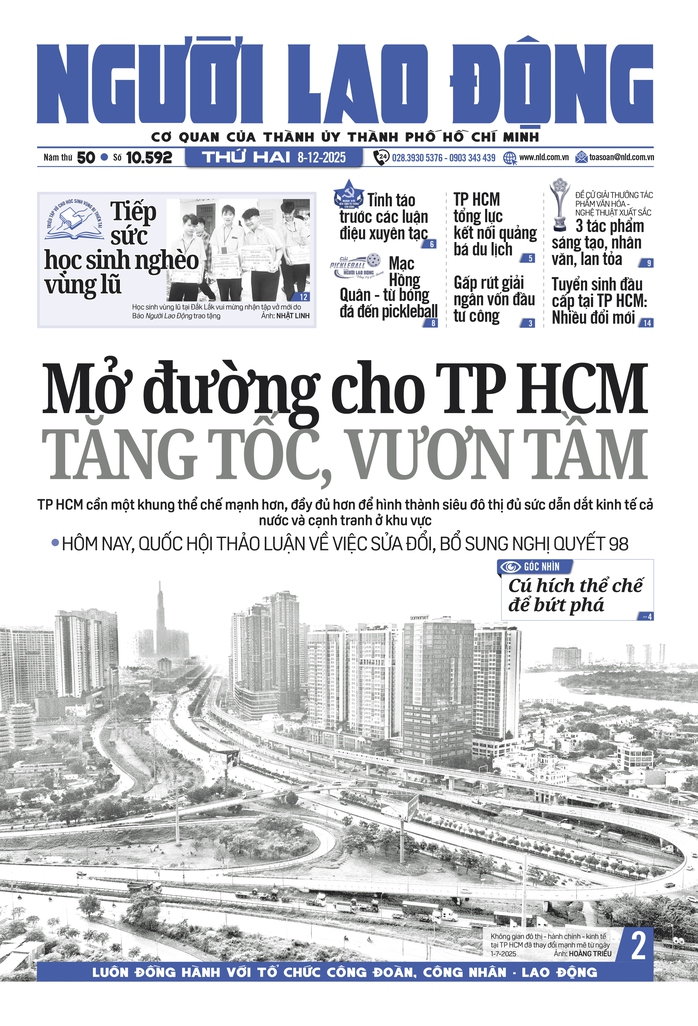 Báo in Người Lao Động 8-12: Tuyển sinh đầu cấp tại TP HCM - nhiều đổi mới - Ảnh 1.