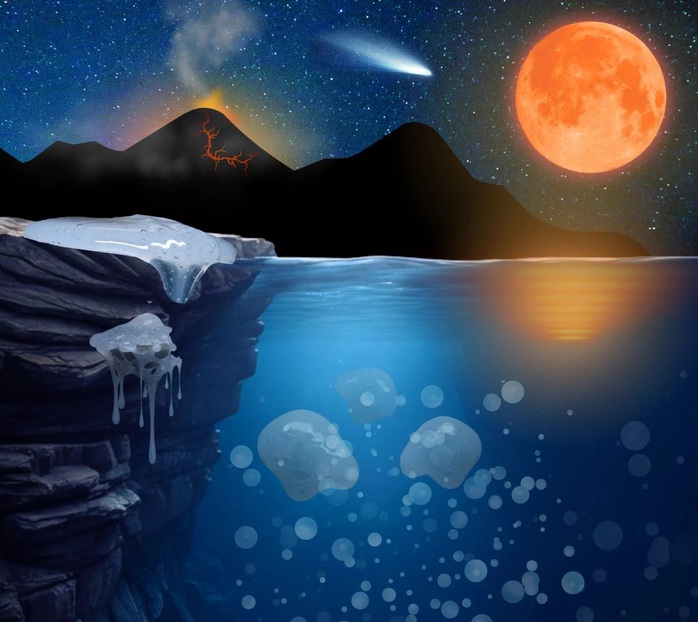 Một cấu trúc giống gel có thể đã tạo ra sự sống trên Trái Đất - Ảnh 1.