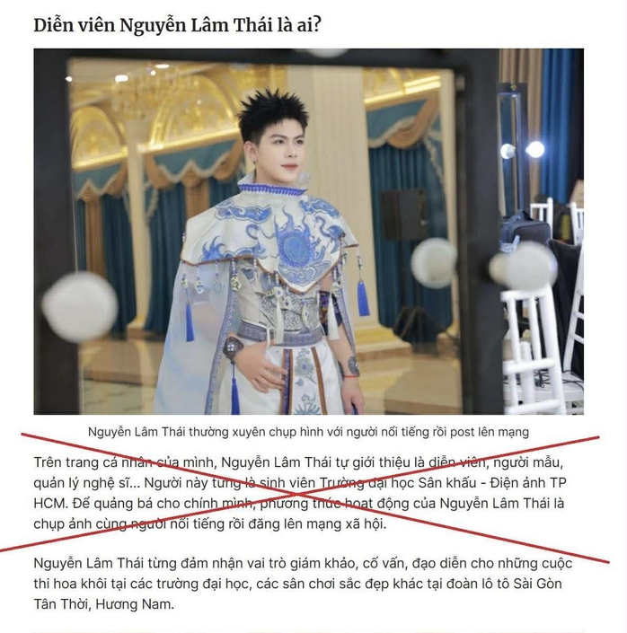 Nguyễn Lâm Thái không phải là sinh viên Trường Đại học Sân khấu – Điện ảnh TP HCM - Ảnh 1.