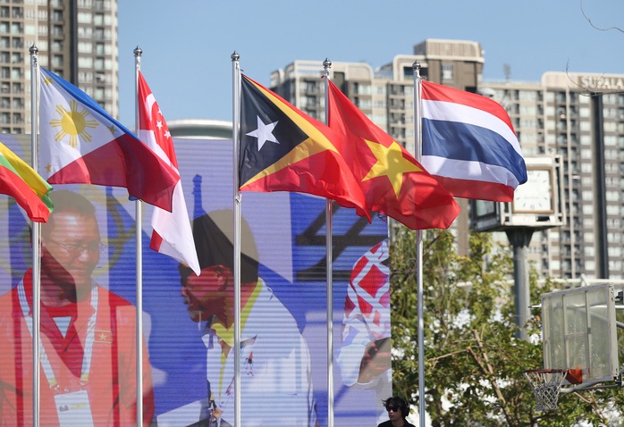 Trang trọng lễ thượng cờ 11 quốc gia tham dự SEA Games 33 - Ảnh 3.
