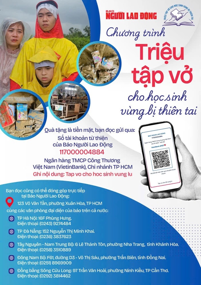 Chương trình “Triệu tập vở cho học sinh vùng bị thiên tai” đến với Gia Lai - Ảnh 2.