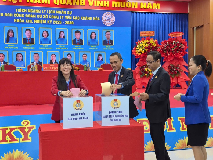 Đại hội Công đoàn Công ty Yến sào Khánh Hòa khóa XIII: Đoàn kết – đổi mới vì người lao động - Ảnh 5.
