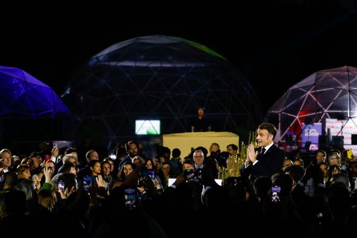 Tổng thống Pháp Emmanuel Macron phát biểu tại Hội nghị thượng đỉnh về hành động trí tuệ nhân tạo (AI) tại thủ đô Paris hôm 10-2 Ảnh: EPA-EFE Tổng thống Pháp Emmanuel Macron phát biểu tại Hội nghị thượng đỉnh về hành động trí tuệ nhân tạo (AI) tại thủ đô Paris hôm 10-2 Ảnh: EPA-EFE
