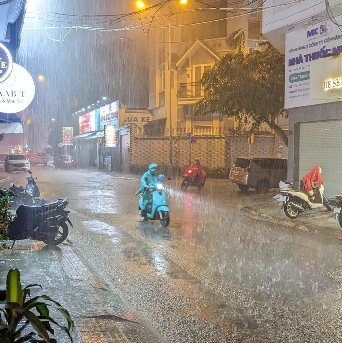 TP HCM: Mưa lớn bất ngờ trút xuống- Ảnh 1. TP HCM: Mưa lớn bất ngờ trút xuống- Ảnh 1.