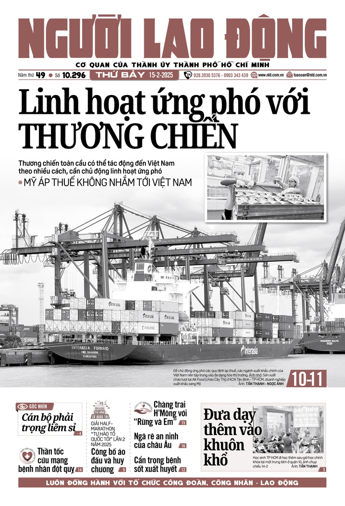 Báo in ngày 15-2: Linh hoạt ứng phó với thương chiến- Ảnh 1.
