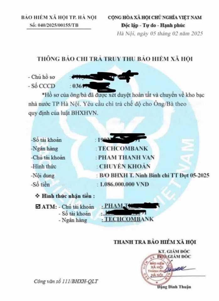 Cảnh báo lừa đảo chi trả truy thu BHXH- Ảnh 1. Cảnh báo lừa đảo chi trả truy thu BHXH- Ảnh 1.