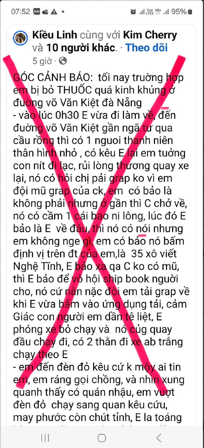 Sự thật thông tin người phụ nữ "bị bỏ thuốc mê" tại Đà Nẵng- Ảnh 1. Sự thật thông tin người phụ nữ "bị bỏ thuốc mê" tại Đà Nẵng- Ảnh 1.