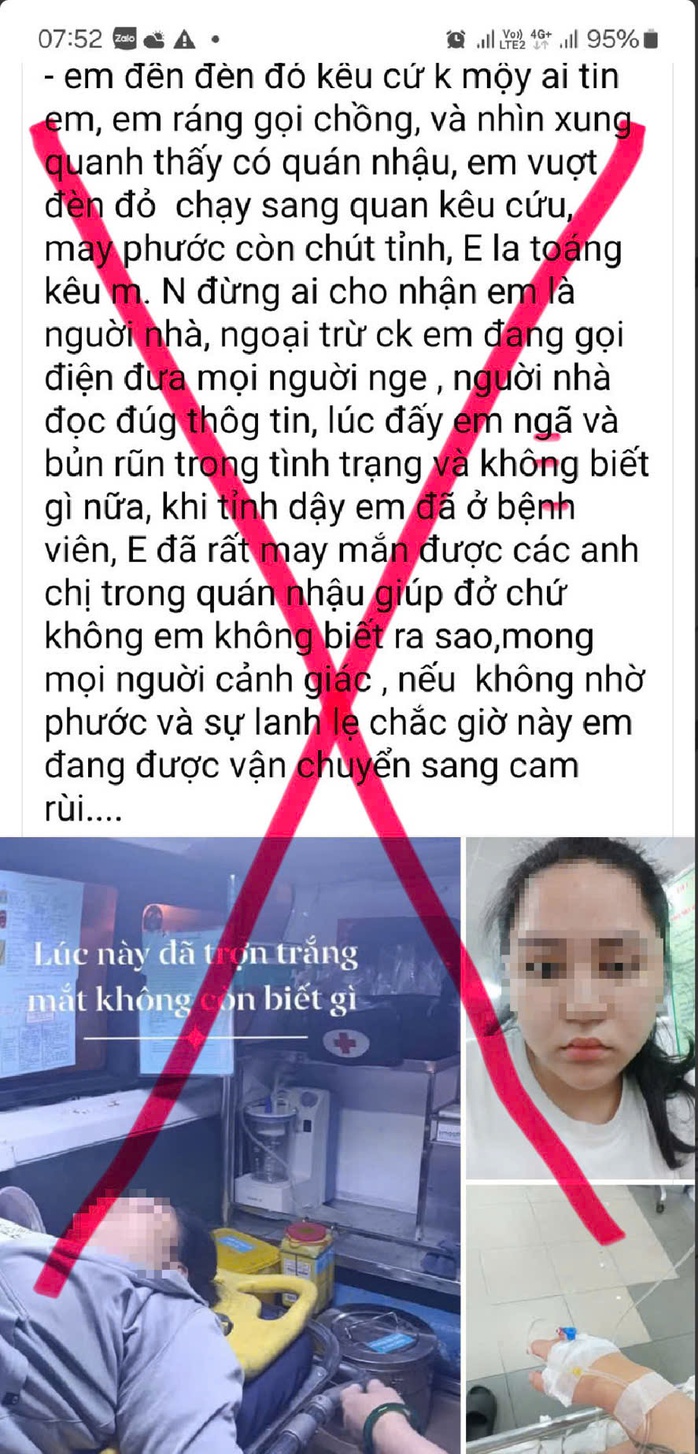 Sự thật thông tin người phụ nữ "bị bỏ thuốc mê" tại Đà Nẵng- Ảnh 2. Sự thật thông tin người phụ nữ "bị bỏ thuốc mê" tại Đà Nẵng- Ảnh 2.