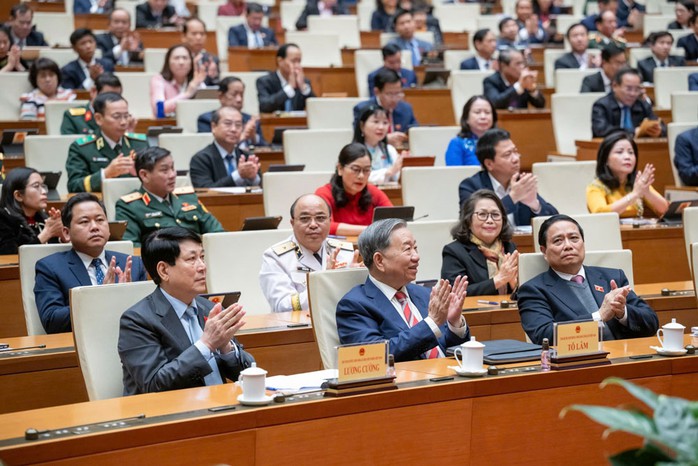 Lãnh đạo Đảng, Nhà nước tham dự phiên bế mạc kỳ họp Ảnh: LÂM HIỂN Lãnh đạo Đảng, Nhà nước tham dự phiên bế mạc kỳ họp Ảnh: LÂM HIỂN