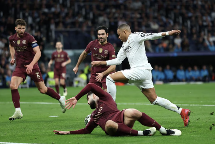 Mbappe lập hat-trick siêu hạng, Real Madrid quật ngã Man City ở Champions League- Ảnh 3. Mbappe lập hat-trick siêu hạng, Real Madrid quật ngã Man City ở Champions League- Ảnh 3.