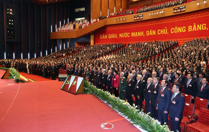 Diễn ra từ ngày 25-1 đến 1-2-2021, Đại hội Đại biểu toàn quốc lần thứ XIII của Đảng để lại dấu ấn đậm nét về một đại hội “Đoàn kết - Dân chủ - Kỷ cương - Sáng tạo - Phát triển”Ảnh: TTXVN