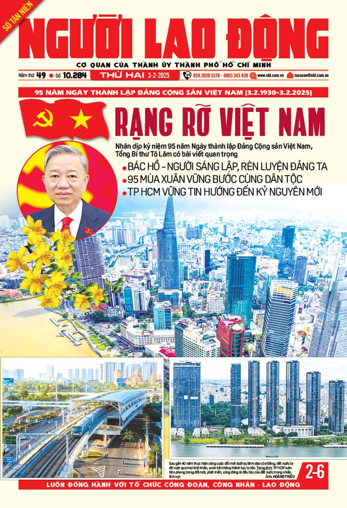 Báo in Người Lao Động 3-2: Rạng rỡ Việt Nam- Ảnh 1. Báo in Người Lao Động 3-2: Rạng rỡ Việt Nam- Ảnh 1.