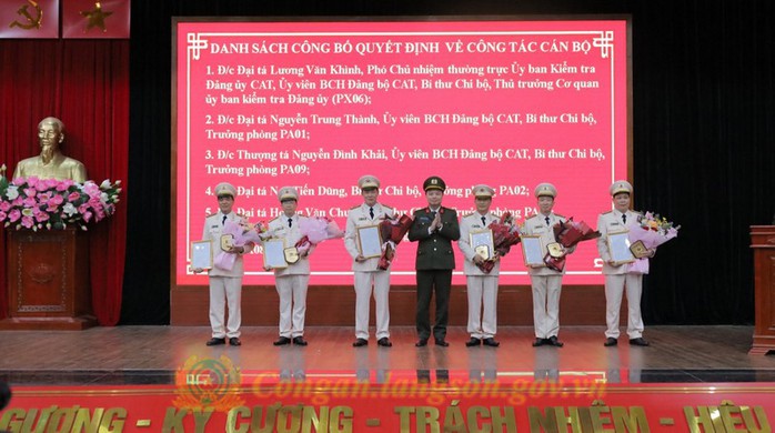 13 trưởng, phó phòng thuộc Công an tỉnh Lạng Sơn nghỉ hưu trước tuổi- Ảnh 1. 13 trưởng, phó phòng thuộc Công an tỉnh Lạng Sơn nghỉ hưu trước tuổi- Ảnh 1.
