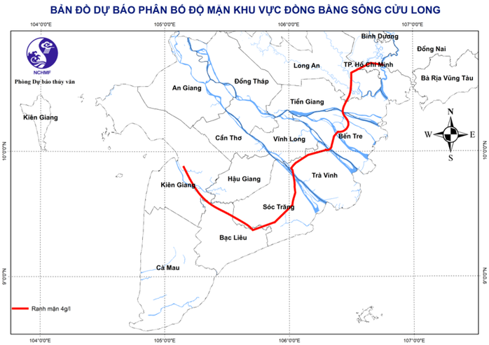 Những ngày cuối tháng 2, tình hình xâm nhập mặn ở Nam Bộ ra sao?- Ảnh 2. Những ngày cuối tháng 2, tình hình xâm nhập mặn ở Nam Bộ ra sao?- Ảnh 2.