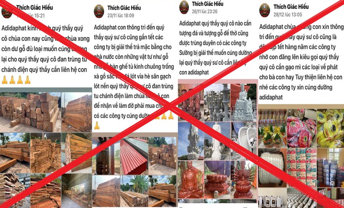 Giả danh người tu hành lừa đảo hàng loạt nhà chùa- Ảnh 2. Giả danh người tu hành lừa đảo hàng loạt nhà chùa- Ảnh 2.