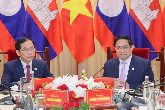 Thủ tướng Việt Nam - Campuchia - Lào họp triển khai kết luận cuộc gặp người đứng đầu ba Đảng- Ảnh 3. Thủ tướng Việt Nam - Campuchia - Lào họp triển khai kết luận cuộc gặp người đứng đầu ba Đảng- Ảnh 3.