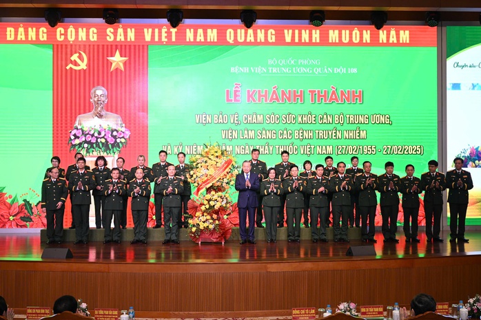 Tổng Bí thư Tô Lâm dự lễ khánh thành 2 công trình thuộc Bệnh viện Trung ương Quân đội 108- Ảnh 3. Tổng Bí thư Tô Lâm dự lễ khánh thành 2 công trình thuộc Bệnh viện Trung ương Quân đội 108- Ảnh 3.