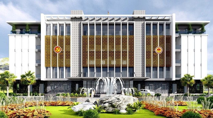 Tạm dừng dự án xây dựng khu hành chính huyện 110 tỉ đồng- Ảnh 1. Tạm dừng dự án xây dựng khu hành chính huyện 110 tỉ đồng- Ảnh 1.