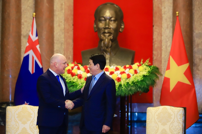 Thủ tướng New Zealand vui mừng gặp lại Chủ tịch nước Lương Cường- Ảnh 3. Thủ tướng New Zealand vui mừng gặp lại Chủ tịch nước Lương Cường- Ảnh 3.