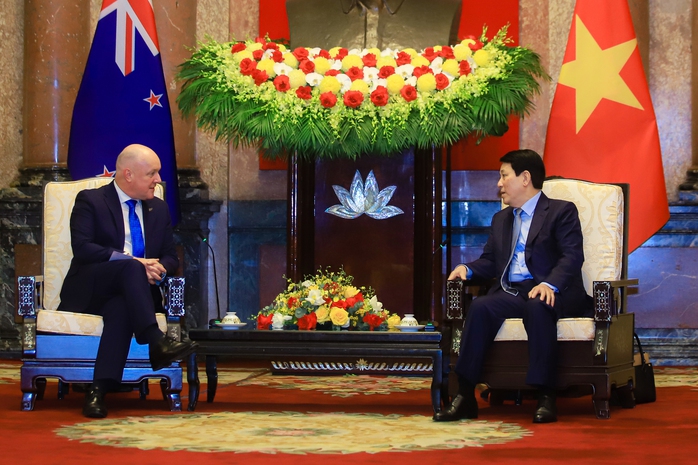 Thủ tướng New Zealand vui mừng gặp lại Chủ tịch nước Lương Cường- Ảnh 4. Thủ tướng New Zealand vui mừng gặp lại Chủ tịch nước Lương Cường- Ảnh 4.
