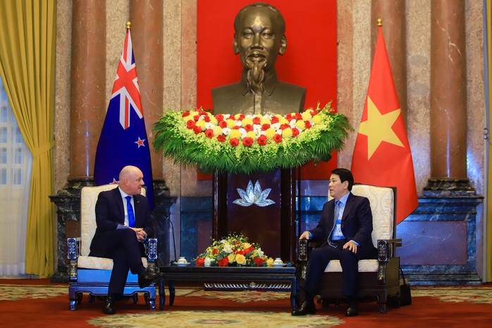 Thủ tướng New Zealand vui mừng gặp lại Chủ tịch nước Lương Cường- Ảnh 5. Thủ tướng New Zealand vui mừng gặp lại Chủ tịch nước Lương Cường- Ảnh 5.
