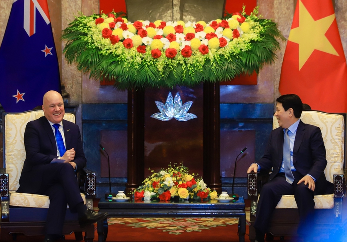 Thủ tướng New Zealand vui mừng gặp lại Chủ tịch nước Lương Cường- Ảnh 6. Thủ tướng New Zealand vui mừng gặp lại Chủ tịch nước Lương Cường- Ảnh 6.