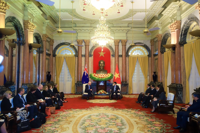 Thủ tướng New Zealand vui mừng gặp lại Chủ tịch nước Lương Cường- Ảnh 7. Thủ tướng New Zealand vui mừng gặp lại Chủ tịch nước Lương Cường- Ảnh 7.
