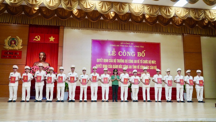 Công an Bà Rịa - Vũng Tàu sắp xếp, bố trí nhân sự sau khi giải thể công an cấp huyện- Ảnh 3. Công an Bà Rịa - Vũng Tàu sắp xếp, bố trí nhân sự sau khi giải thể công an cấp huyện- Ảnh 3.