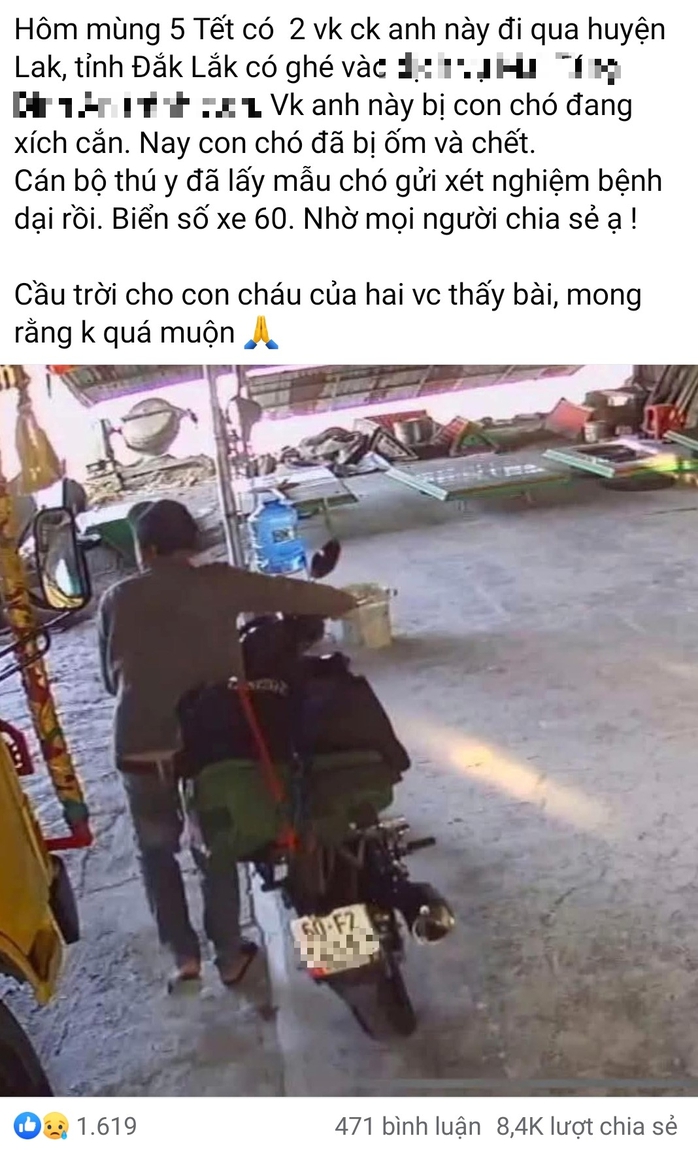 Tìm được người phụ nữ ở Đồng Nai bị chó dại cắn ở Đắk Lắk- Ảnh 1. Tìm được người phụ nữ ở Đồng Nai bị chó dại cắn ở Đắk Lắk- Ảnh 1.