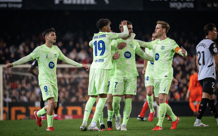 Barcelona đè bẹp Valencia, giành vé bán kết Cúp Nhà vua- Ảnh 2. Barcelona đè bẹp Valencia, giành vé bán kết Cúp Nhà vua- Ảnh 2.