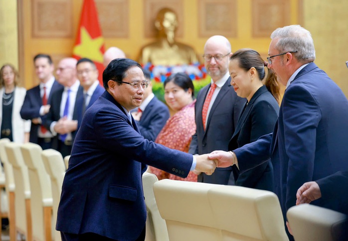 Thủ tướng Phạm Minh Chính chủ trì tọa đàm với các tập đoàn, doanh nghiệp lớn của MỹẢnh: NHẬT BẮC Thủ tướng Phạm Minh Chính chủ trì tọa đàm với các tập đoàn, doanh nghiệp lớn của MỹẢnh: NHẬT BẮC