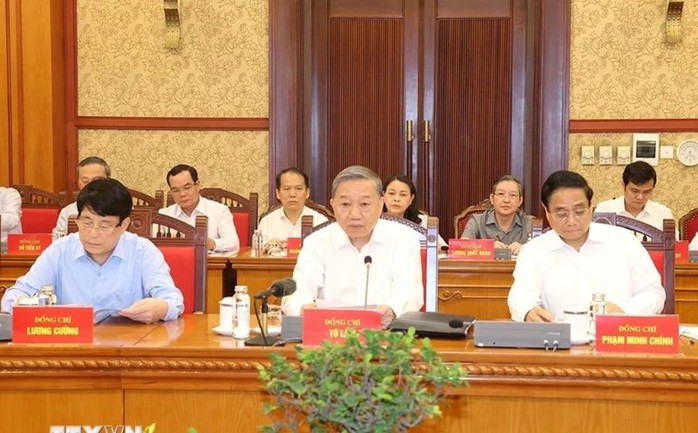 Tạm dừng tổ chức đại hội Đảng bộ cấp xã, cấp huyện, sớm trình đề án sáp nhập tỉnh- Ảnh 1.