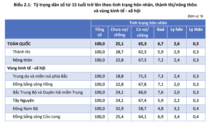 Hơn 2,2 triệu người ly hôn/ly thân, tỉnh thành nào cao nhất?- Ảnh 1. Hơn 2,2 triệu người ly hôn/ly thân, tỉnh thành nào cao nhất?- Ảnh 1.