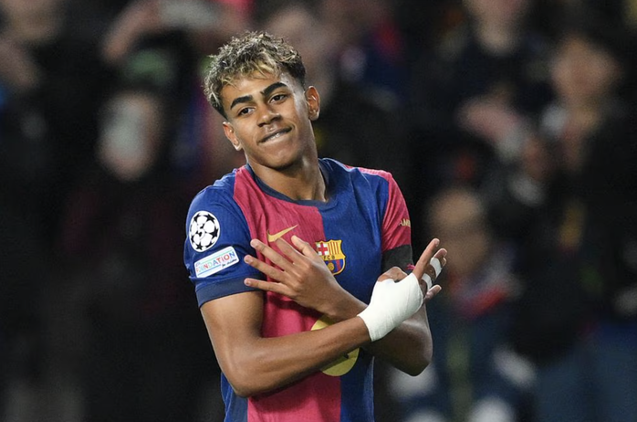 "Tiểu tướng" Yamal bùng nổ, Barcelona đoạt vé tứ kết Champions League- Ảnh 3. "Tiểu tướng" Yamal bùng nổ, Barcelona đoạt vé tứ kết Champions League- Ảnh 3.