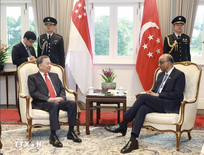 Tổng Bí thư Tô Lâm hội kiến Tổng thống Singapore- Ảnh 3. Tổng Bí thư Tô Lâm hội kiến Tổng thống Singapore- Ảnh 3.