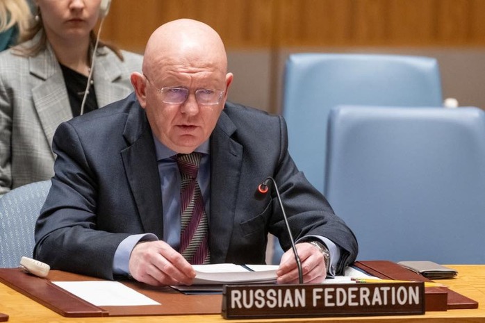 Đại sứ Nga tại Liên hiệp quốc Vassily Nebenzia. Ảnh: America Times Đại sứ Nga tại Liên hiệp quốc Vassily Nebenzia. Ảnh: America Times