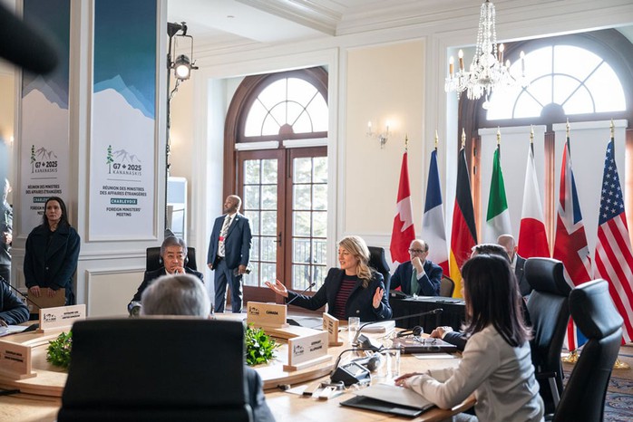 Bộ trưởng ngoại giao các nước thành viên nhóm 7 nước công nghiệp hàng đầu thế giới (G7) nhóm họp tại Canada từ ngày 12 đến 14-3. Ảnh: G7.CANADA.CA Bộ trưởng ngoại giao các nước thành viên nhóm 7 nước công nghiệp hàng đầu thế giới (G7) nhóm họp tại Canada từ ngày 12 đến 14-3. Ảnh: G7.CANADA.CA